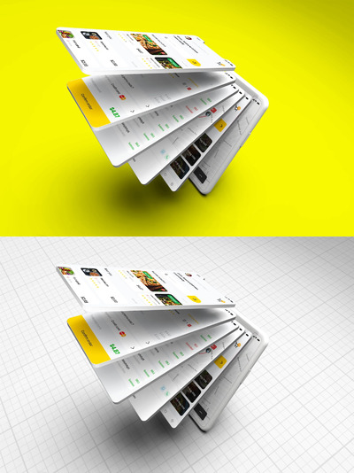 iPhone 11 – 创意组合手机样机下载（PSD）