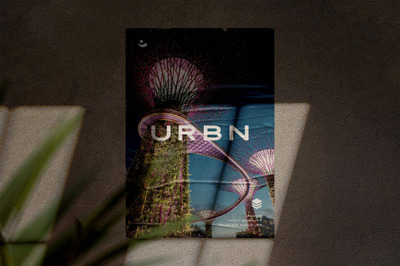 墙上海报粘贴效果模型[PSD]