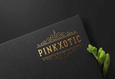 烫金印压效果logo样机[PSD]