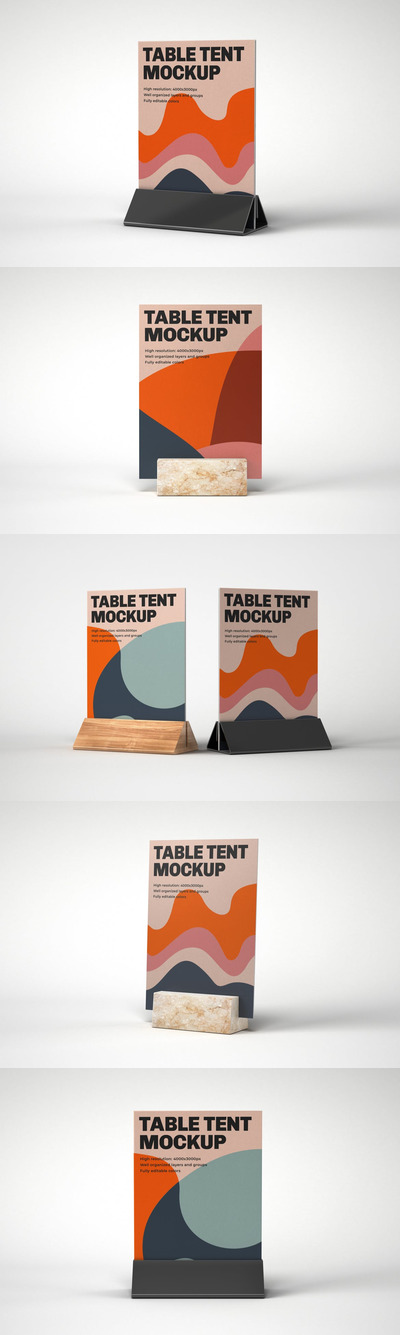 桌子桌牌模型样机（PSD）