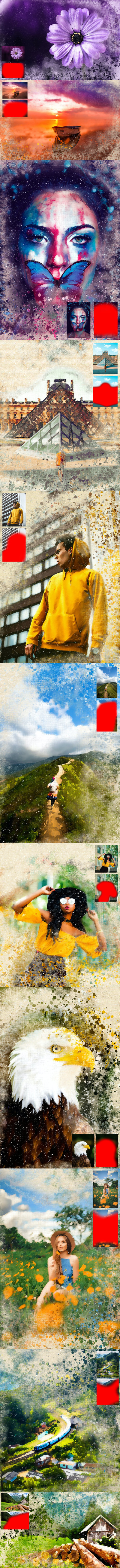 水彩艺术PS动作（atn）