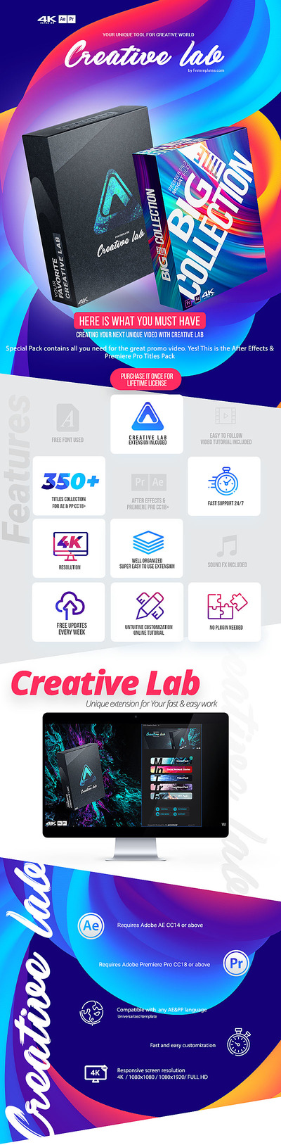 4K高质量的标题视频素材收藏包[AEP,MOGRT]