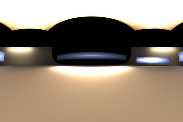 暖色调工作室场景HDRI灯光图片下载（HDR）