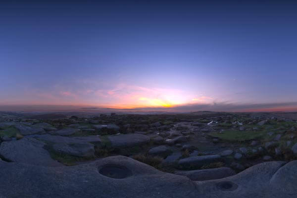 美过OC场景的天际线黎明天空HDRI光线材质贴图下载 (HDR)