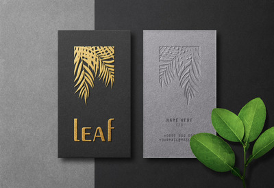 奢华现代风商务名片样机[PSD]