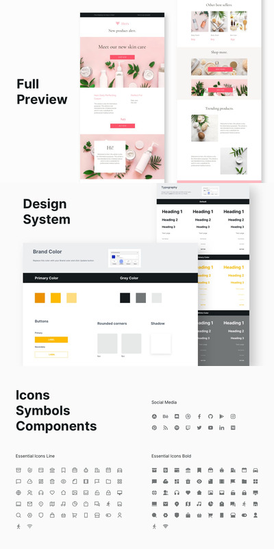 香水护肤品相关EDM模板下载（SKETCH,FIG,PSD,XD）