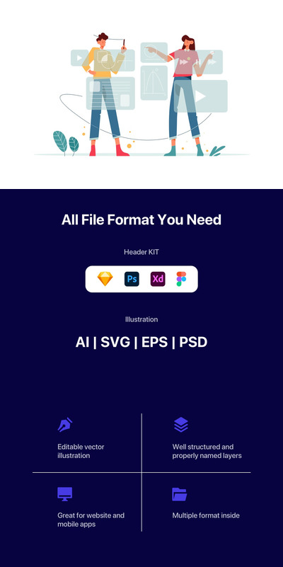 可用性测试UI插画下载（AI,EPS,PDF,PSD,SVG,SKETCH,XD,FIG）