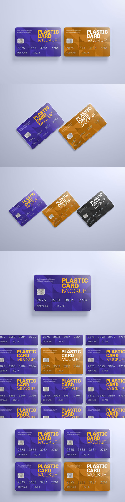 塑料卡IC卡信用卡银行卡模型样机（PSD）