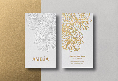 现代高端名片设计样机[PSD]