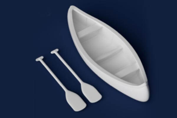 小船独木舟C4D模型下载（FBX）