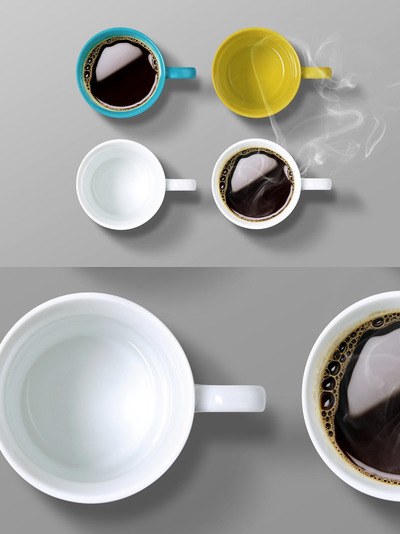 咖啡马克杯样机（PSD）