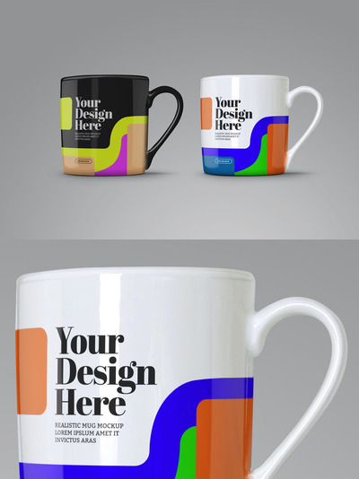 个性马克杯样机（PSD）