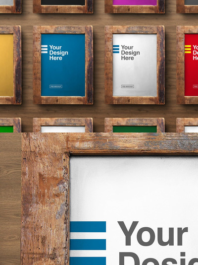 乡村画框模型集样机下载（PSD）