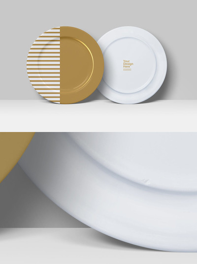 餐盘模型样机下载（PSD）