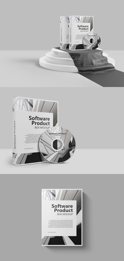 软件产品盒子样机（PSD）