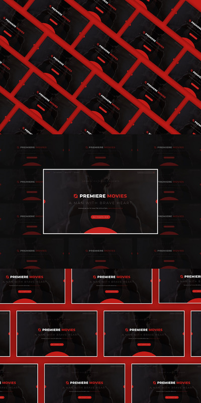 电影网站巨无霸banner图（AI,PSD,XD）