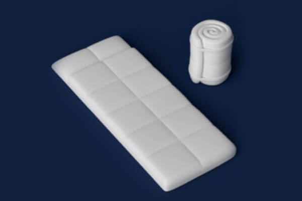 户外旅行必备睡袋C4D模型（FBX）