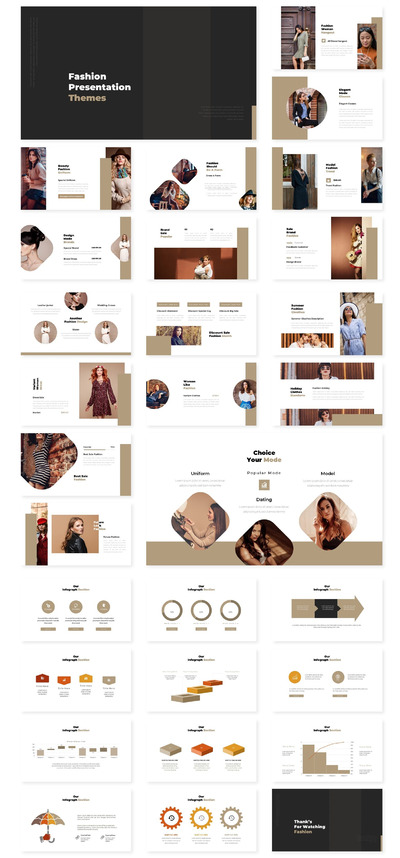 时尚的KEYNOTE或PPT模板（PPTX）