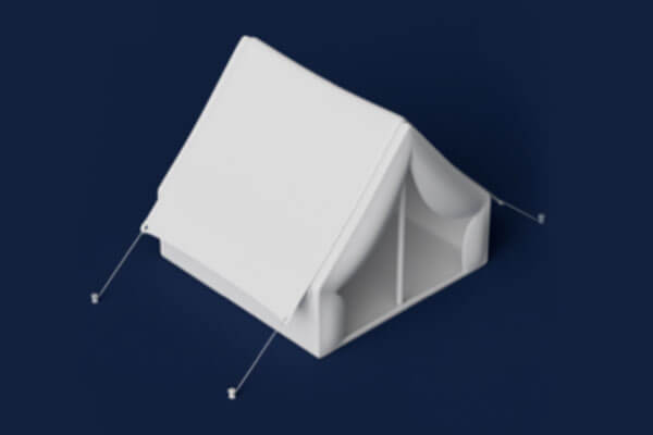 户外多人帐篷C4D模型（FBX）