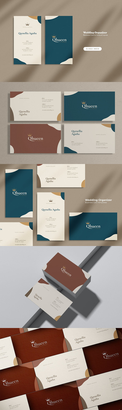 婚礼组织者名片模板（AI,EPS,JPG）