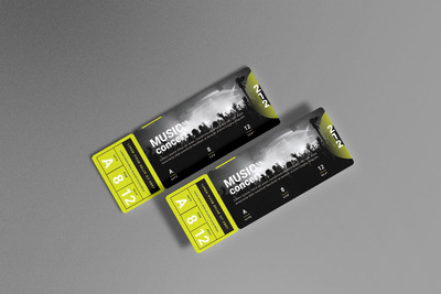 音乐会门票模板下载（AI,EPS,PSD）