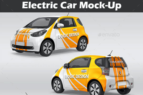 新能源电动汽车外观设计样机模板