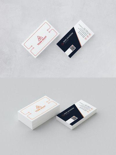 现代名片设计模板（EPS,PSD）