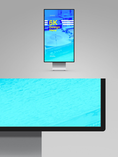 竖版显示器广告样机（PSD）