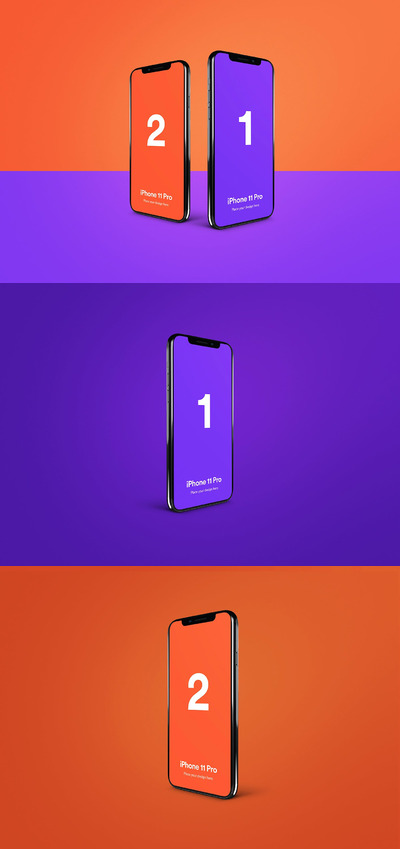 iPhone 11 UI设计展示样机