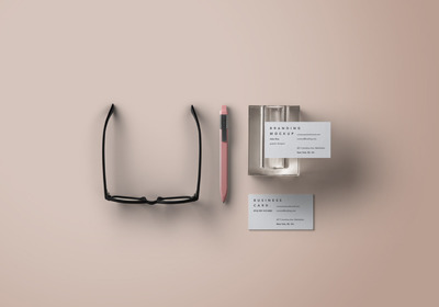 俯视图名片展示模型