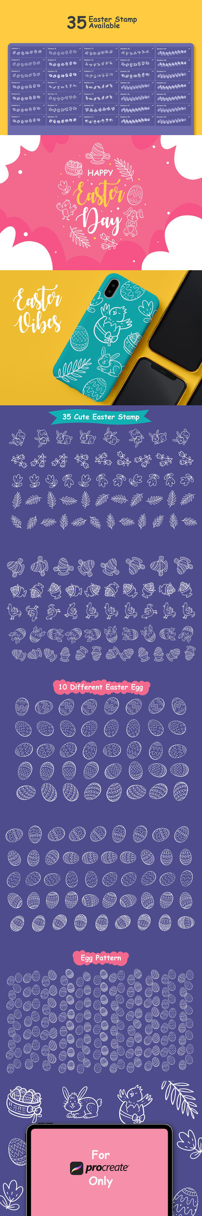 盖印印章效果的procreate笔刷（brushset）