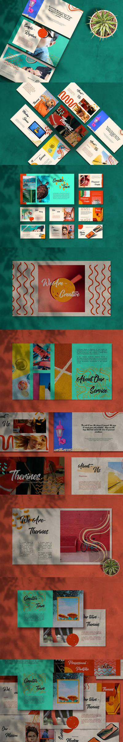 时尚高端绚丽个性的多用途powerpoint幻灯片演示模板（pptx）