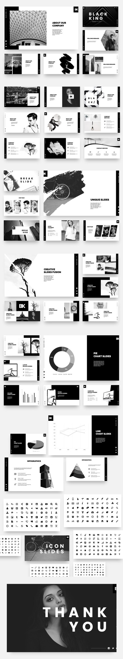 个性极简主义PPT模板下载（PPTX）