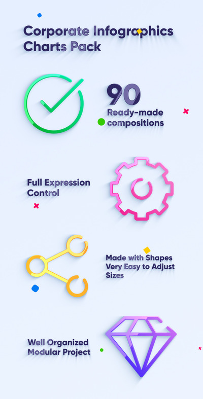 企业年度业务数据演示信息图表视频PR素材