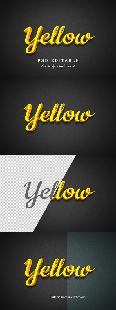 房地产土豪金色3D立体字图层样式