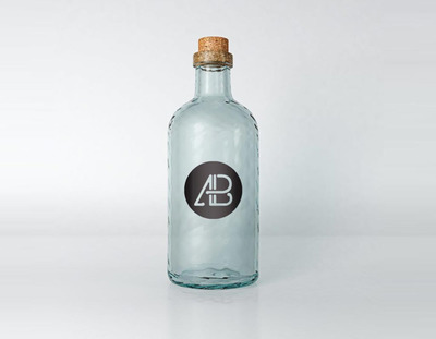 经典玻璃酒瓶样机