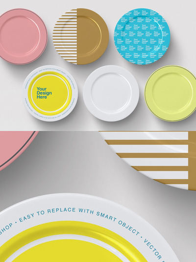 餐盘设计样机（PSD）