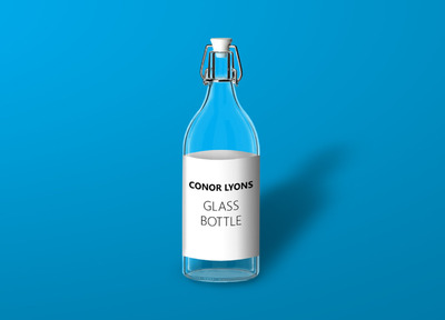 高端玻璃瓶设计样机