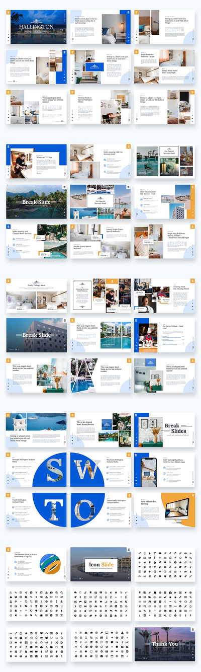 豪华酒店PPT模板（PPTX）