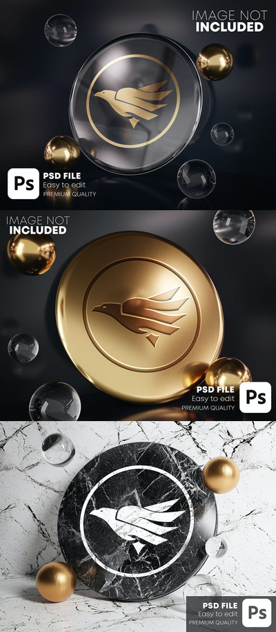 勋章标志模型样机（PSD）