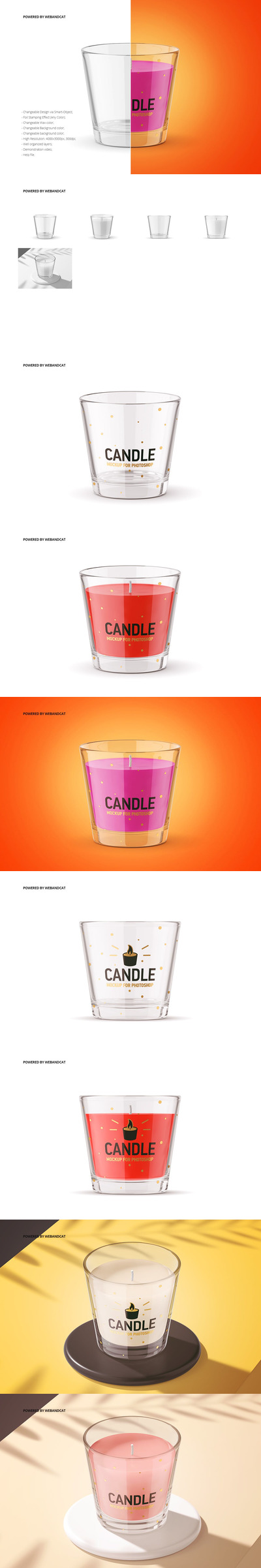 杯装蜡烛设计展示样机（PSD）