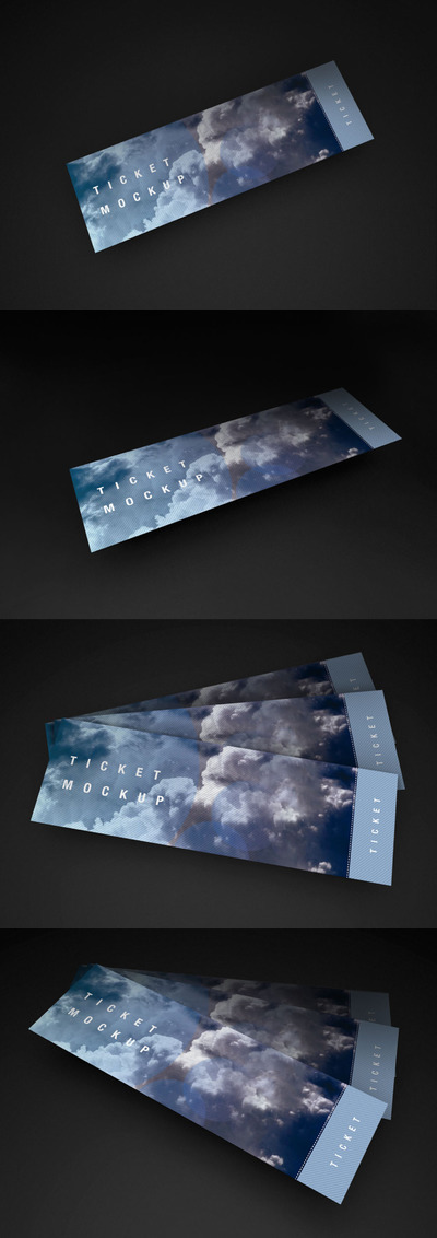 高端门票设计展示样机