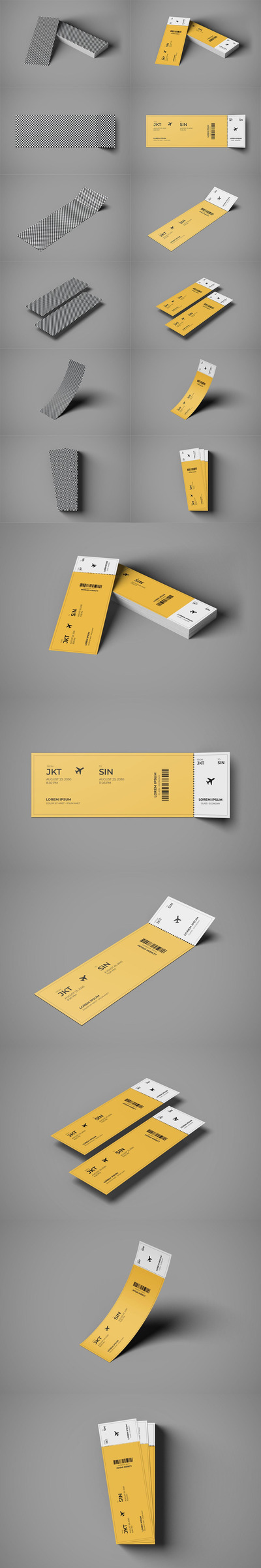 优惠券票设计样机（PSD）