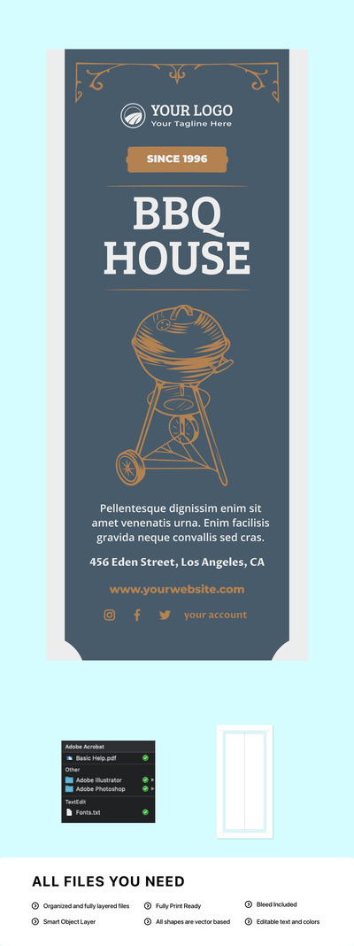 易拉宝设计样机（PSD）