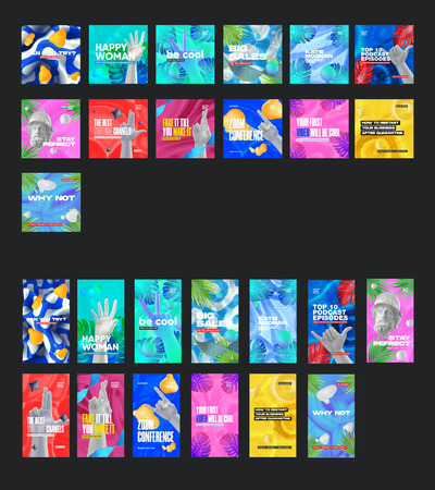 环保元素和寓意的手机广告模板（PSD）