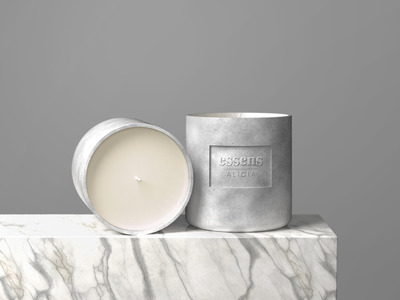 高端极简香薰蜡烛展示模型