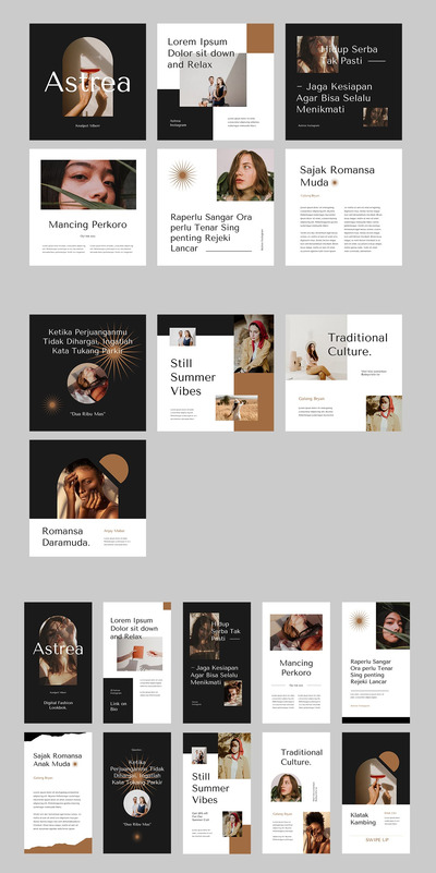 时尚专业的社交广告模板（PPTX）