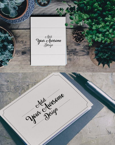 邀请卡片书写样机