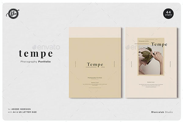 创意时尚的摄影作品集杂志画册模板