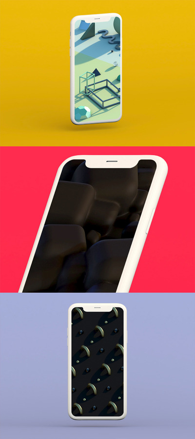 iPhone 11粘土风格的模型